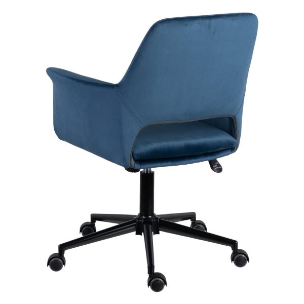 Silla Ruedas Azul Terciopelo 61 X 66 X 82 Cm - Imagen 4