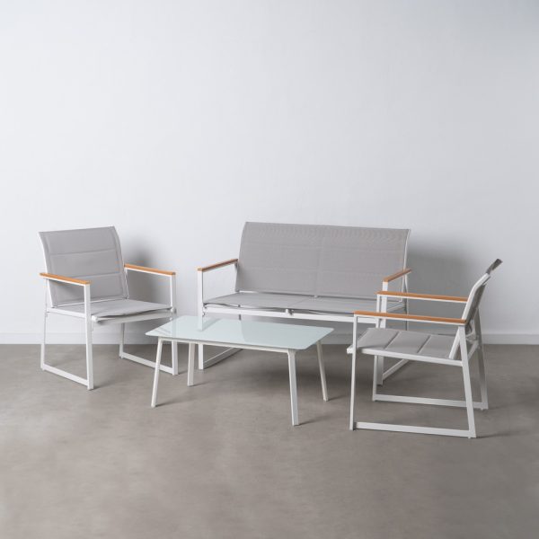 Conjunto Jardín Blanco Hierro