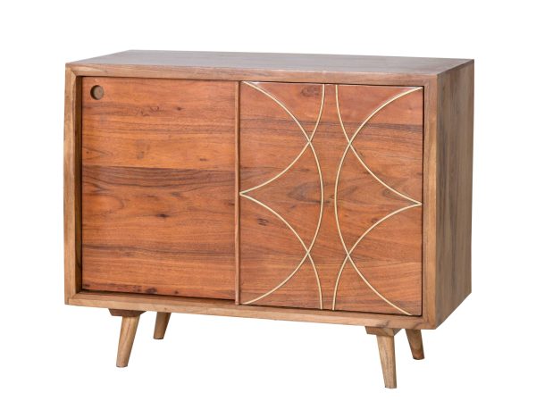 Consola Madera Acacia 90*42*75 Cm
