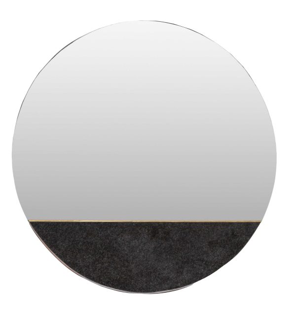Espejo Marmol Negro Con Espejo 70*70*3 Cm