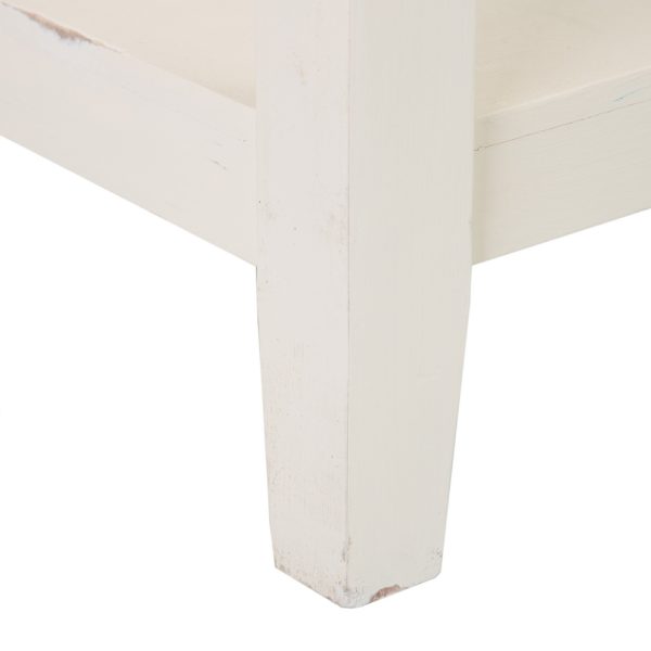 Consola Blanco Roto Madera Mindi Salón 136 X 40 X 90 Cm - Imagen 9