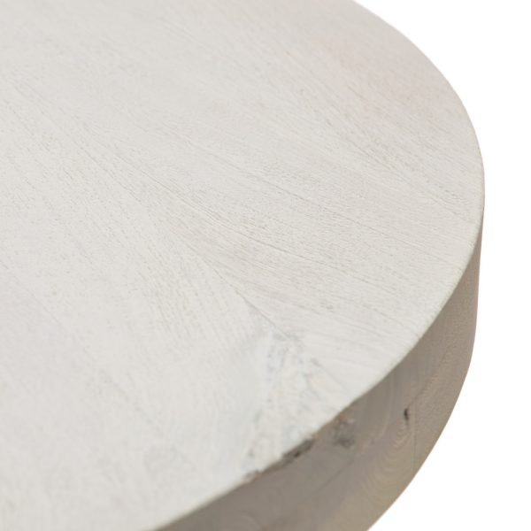 MESA COMEDOR BLANCO ROZADO 120 X 120 X 76 CM - Imagen 3