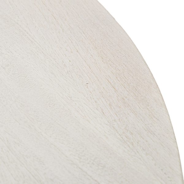 MESA COMEDOR BLANCO ROZADO 120 X 120 X 76 CM - Imagen 4