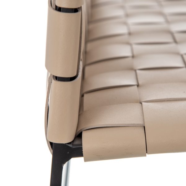 SILLA CON BRAZO BEIGE-NEGRO 60,50 X 57,50 X 77 CM - Imagen 5