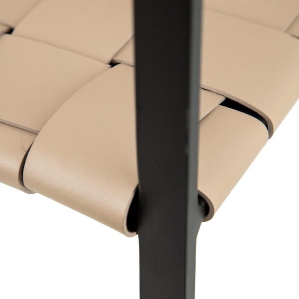 SILLA CON BRAZO BEIGE-NEGRO 60,50 X 57,50 X 77 CM - Imagen 7