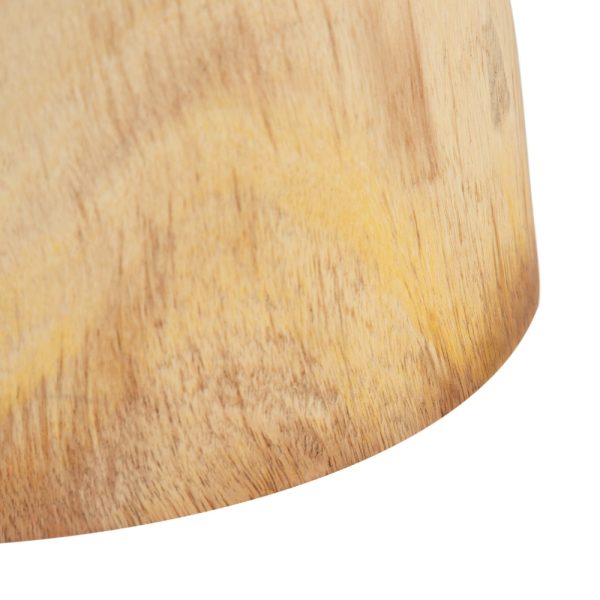 MESA AUXILIAR NATURAL MADERA DE SUAR 50 X 50 X 52 CM - Imagen 5