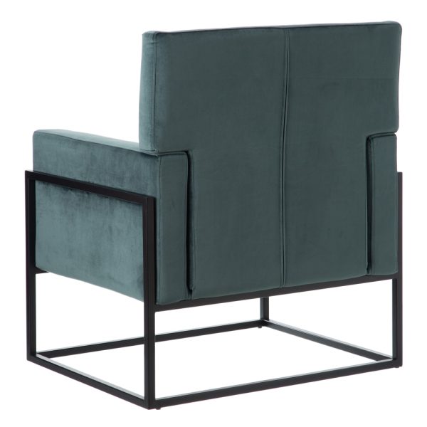 Sillón Terciopelo Tejido-Metal Salón 74 X 67 X 87,50 Cm - Imagen 4