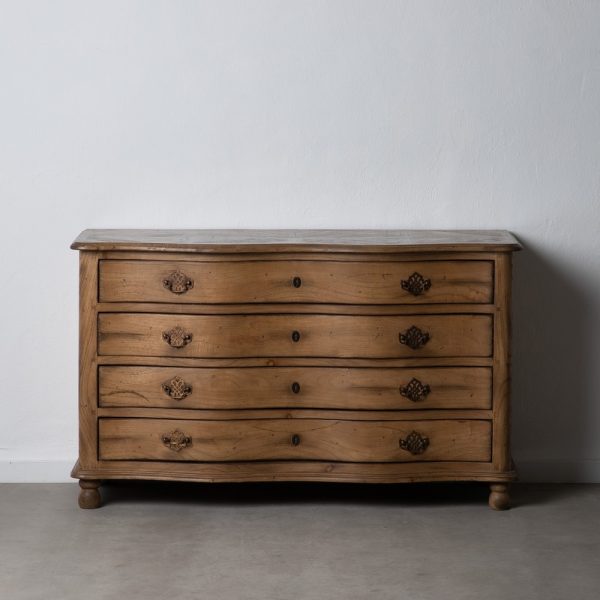 CÓMODA NATURAL MADERA DORMITORIO 132 X 78 X 48 CM