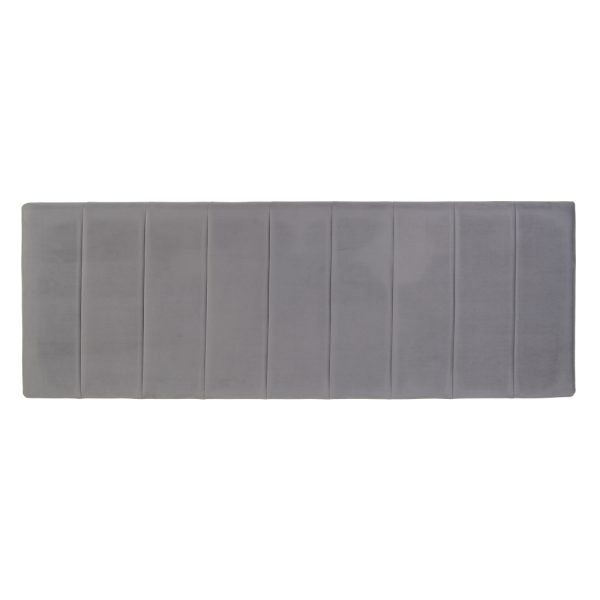 Cabecero Gris Tejido Dormitorio 180 X 7 X 64 Cm