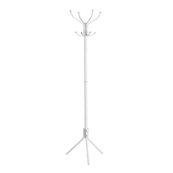 Perchero Blanco Metal Decoración 45 X 45 X 172 Cm