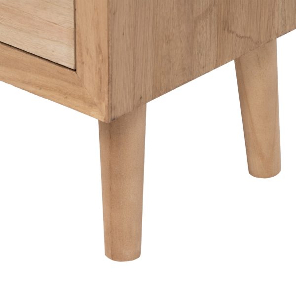 Zapatero Natural-Blanco Madera Paulonia 85 X 30 X 110 Cm - Imagen 11