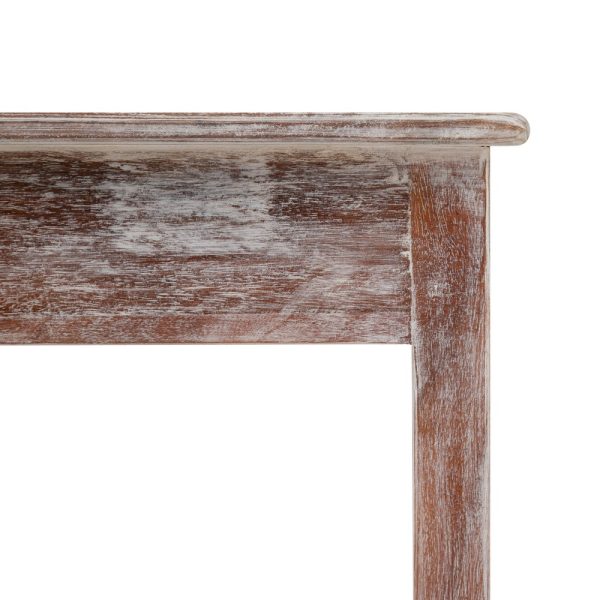 MESA AUXILIAR BLANCO ROZADO 60 X 42 X 70 CM - Imagen 4