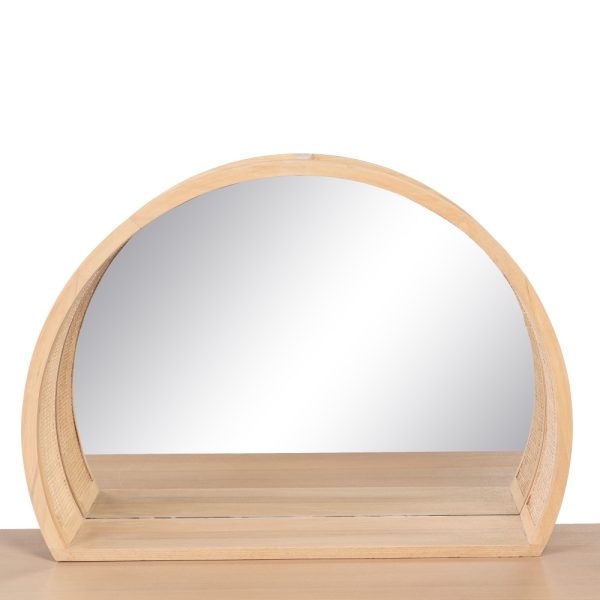 Tocador Espejo Natural Madera Dm 120 X 46 X 74,50 Cm - Imagen 6