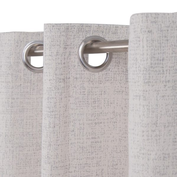 Cortina Beige-Plata Algodón - Poliéster 140 X 260 Cm - Imagen 3