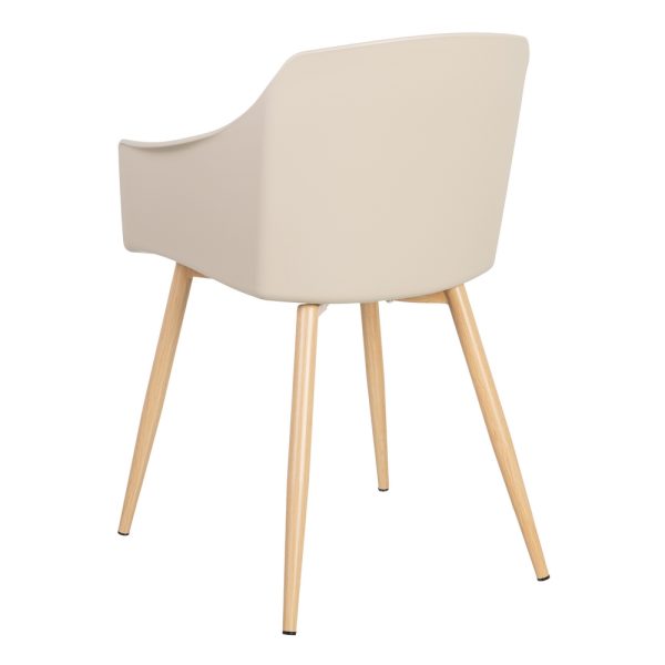 Silla Beige Pp/Metal 55 X 56 X 83 Cm - Imagen 4