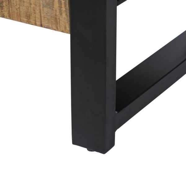 Estantería Natural-Negro Madera-Hierro 90 X 45 X 120 Cm - Imagen 8