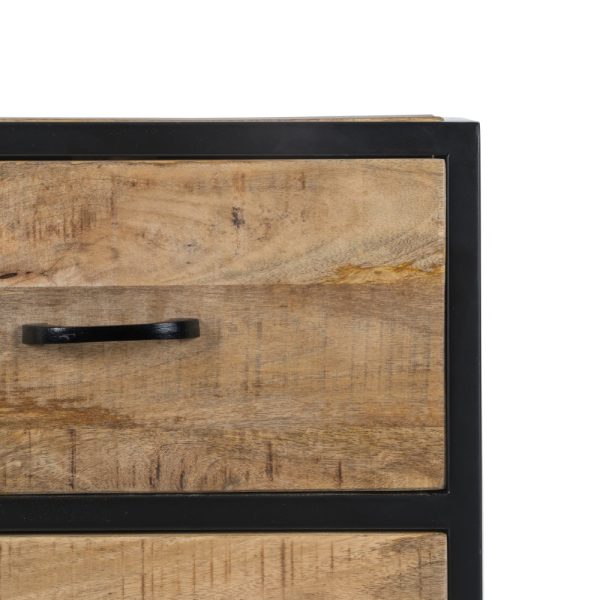 Armario Natural-Negro Madera-Hierro 85 X 40 X 130 Cm - Imagen 5