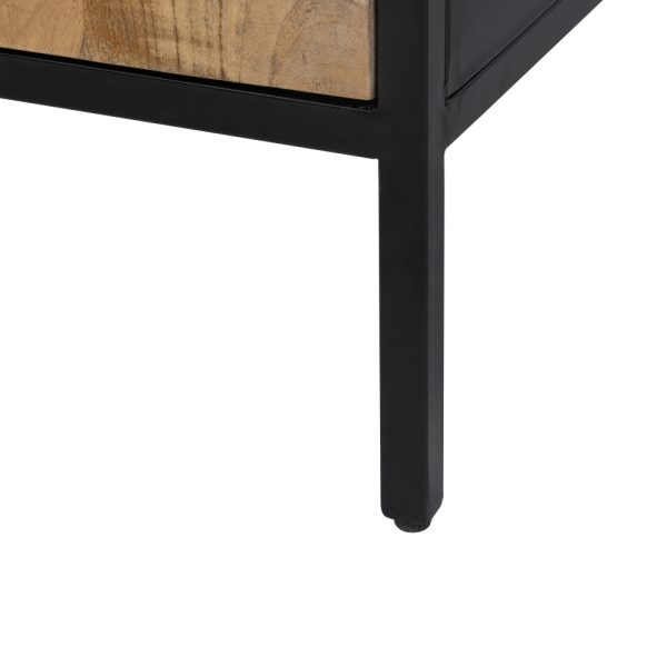 Armario Natural-Negro Madera-Hierro 85 X 40 X 130 Cm - Imagen 10