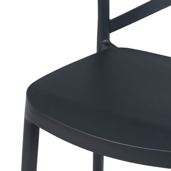 Taburete Gris Oscuro Polipropileno Salón 52,50 X 44,30 X 97 - Imagen 6