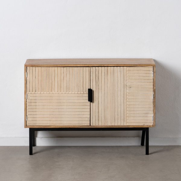Mueble Recibidor Natural-Blanco 102 X 35,50 X 73 Cm