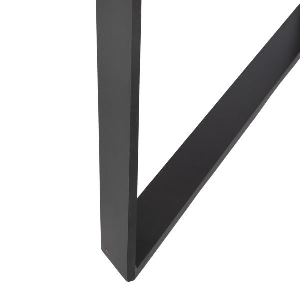 Mesa Comedor Natural-Negro Madera-Hierro 170 X 90 X 76 Cm - Imagen 7
