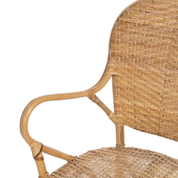 Silla Con Brazos Natural Ratán Salón 57 X 62 X 90 Cm - Imagen 6