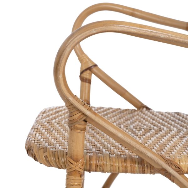 Silla Con Brazos Natural Ratán Salón 57 X 62 X 90 Cm - Imagen 8