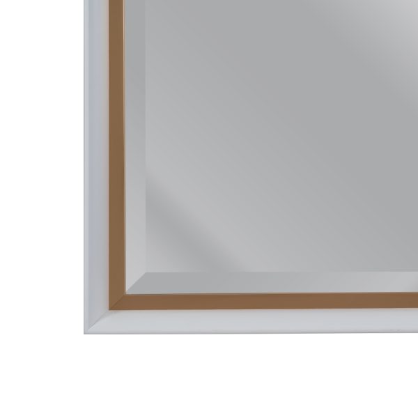 ESPEJO ORO-BLANCO MADERA DECORACIÓN 46 X 6 X 116 CM - Imagen 5