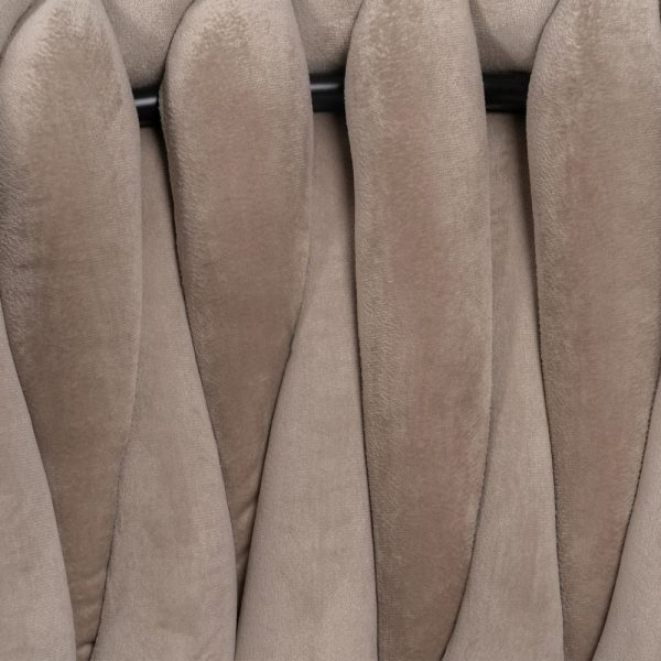 Silla Beige-Negro Tejido-Metal Salón 62 X 59 X 77 Cm - Imagen 10
