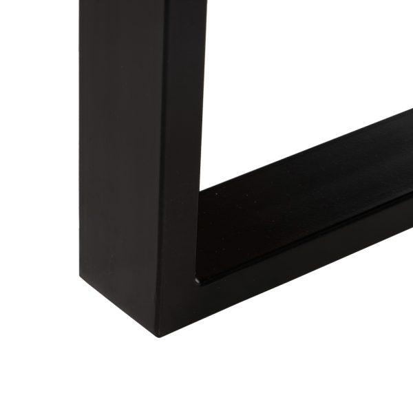 Mesa Centro Natural-Negro Madera / Metal 120 X 60 X 45 Cm - Imagen 7