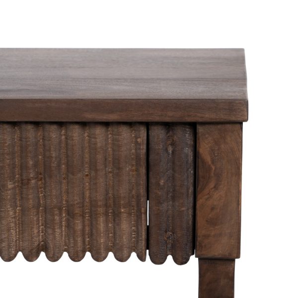 Consola Marrón Madera-Hierro Entrada 140 X 42 X 80 Cm - Imagen 6