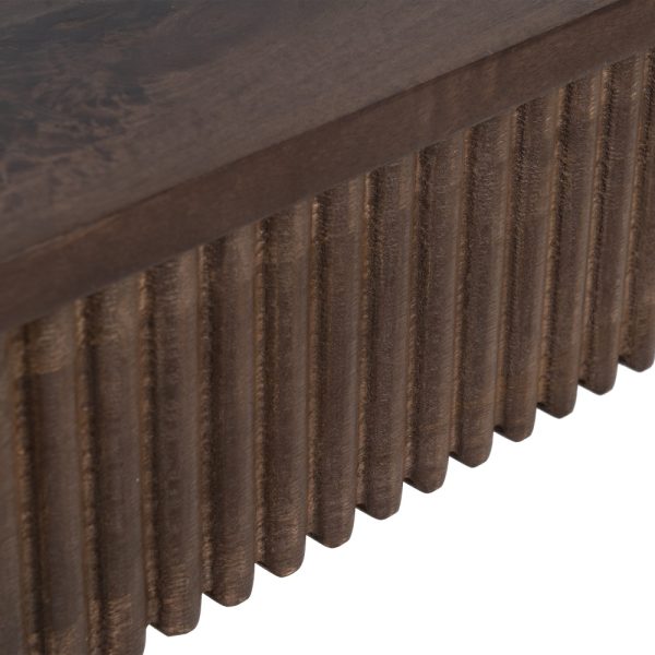 Consola Marrón Madera-Hierro Entrada 140 X 42 X 80 Cm - Imagen 7