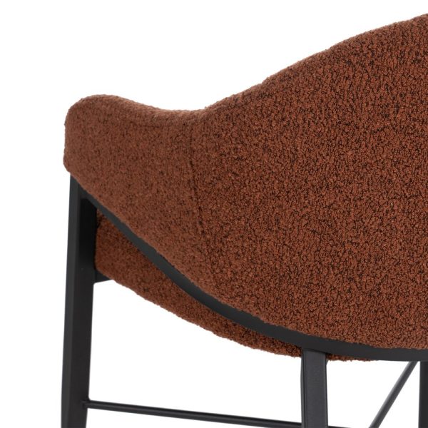 Silla Brazos Teja Tejido-Metal Salón 56 X 61 X 82 Cm - Imagen 10
