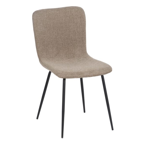 Silla Beige Tejido-Metal Salón 44 X 55 X 82 Cm - Imagen 2